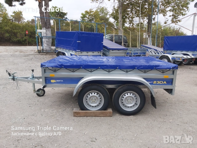 Туристическо ремарке VESTA LIGHT 23DA с плосък брезент, снимка 4 - Ремаркета - 52041737