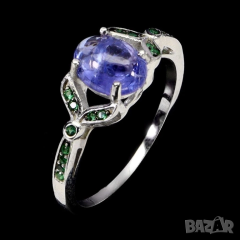 925 сребърени пръстени с Topaz, гранат, аквамарин, танзанит, , снимка 9 - Пръстени - 51769286