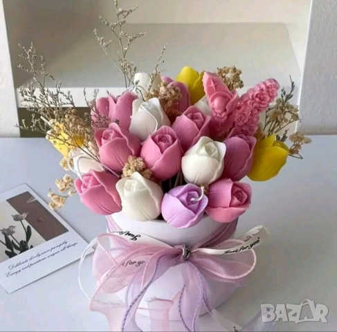 Молдове комплект 2 броя роза и лале, снимка 4 - Форми - 53915969