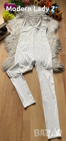 Бял рипсен гащеризон