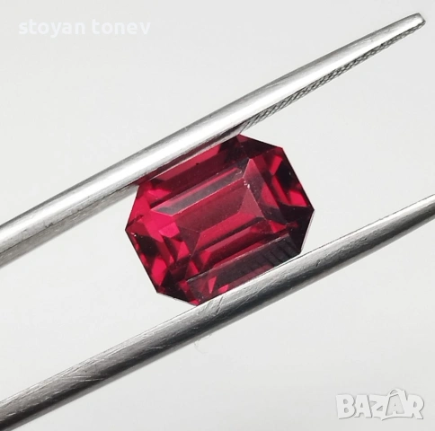 Рядък 3.51 каратов  кърваво червен транат от Африка,натурален, нетретиран! , снимка 9 - Други - 53751901