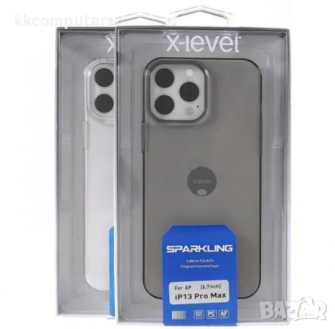 Калъф PC X-Level Sparkling /Черен/ за iPhone 16 Pro Max 6.9 Баркод : 3130767, снимка 4 - Калъфи, кейсове - 48123034