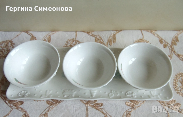 Порцеланов сет за сервиране, снимка 7 - Чинии - 52672517