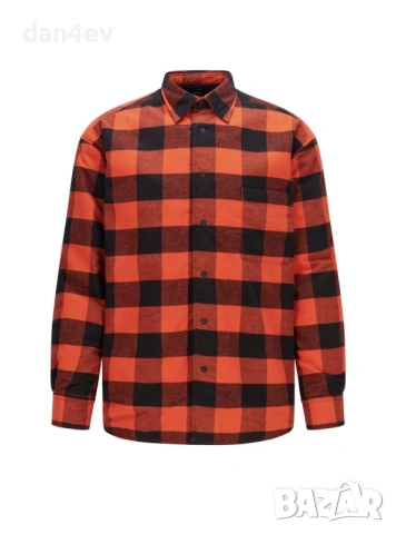 Карирана риза-яке BOSS Orange, снимка 4 - Якета - 54196517