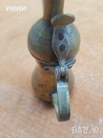 Османски ибрик чайник с тугра 7, снимка 4 - Антикварни и старинни предмети - 53474895