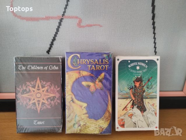 Таро: Children of Litha Tarot & White Numen Tarot & Chrysalis Taro, снимка 1 - Карти за игра - 34173325