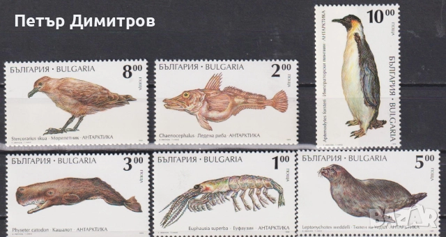 Чисти марки Авиация Самолети Фауна 1995 от България , снимка 5 - Филателия - 52829409