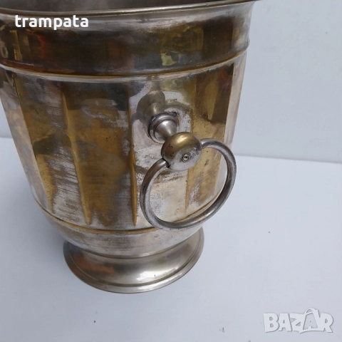 ТОП ОФЕРТА   Стара шампаниера ,купа за лед , снимка 3 - Антикварни и старинни предмети - 52326077
