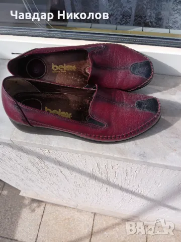 Продавам дамски кожени обувки №40 за пролет и есен., снимка 2 - Маратонки - 50327808