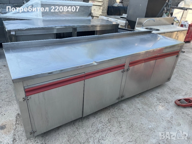 Работна маса неръждавейка, снимка 3 - Обзавеждане на кухня - 51654856