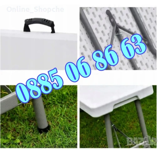 Сгъваема пейка за кетъринг 180 cм за 4 човека, снимка 5 - Градински мебели, декорация  - 53710540