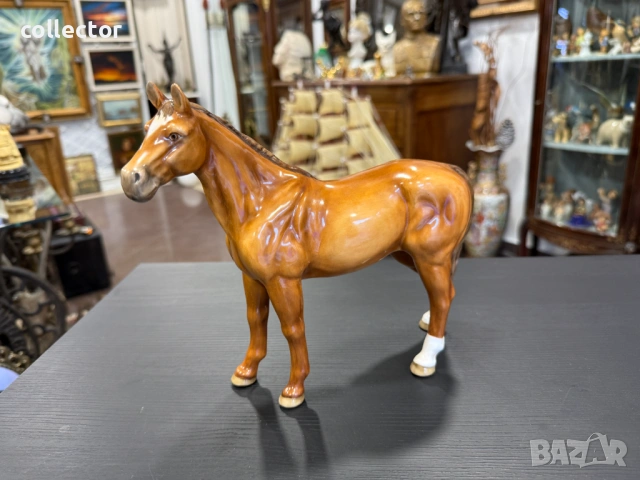 Стар порцеланова фигура на кон от Max Roesler. №7900