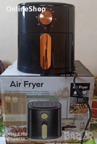 Уред за готвене без мазнина Air Fryer,4 л.,700W , снимка 6 - Други - 47616520