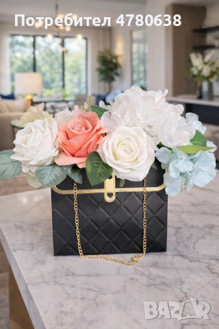 Подаръчни аранжировки с цветя, снимка 6 - Декорация за дома - 54009621