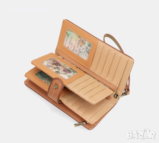 Голям портфейл Amazonia Buterfly , снимка 4 - Портфейли, портмонета - 52940324