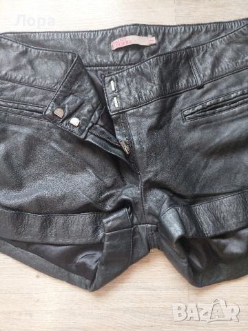 Дамски панталонки естествена кожа , снимка 2 - Къси панталони и бермуди - 46471994