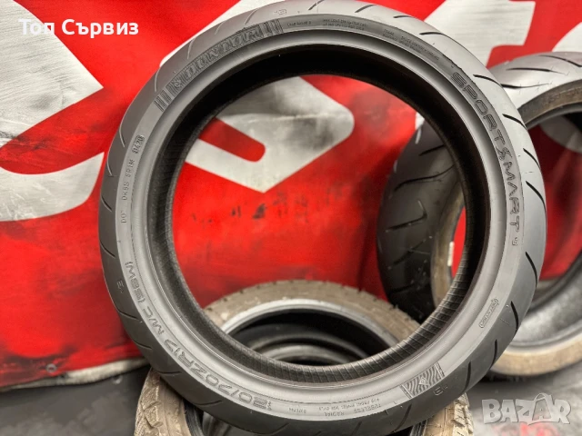 120 70 17/160 60 17, Мото гуми, Dunlop SportSmart3/RoadSmart2, снимка 4 - Гуми и джанти - 50973112