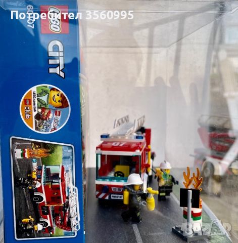 Лего Пожарна конструктор LEGO City 60107, снимка 7 - Конструктори - 45528586
