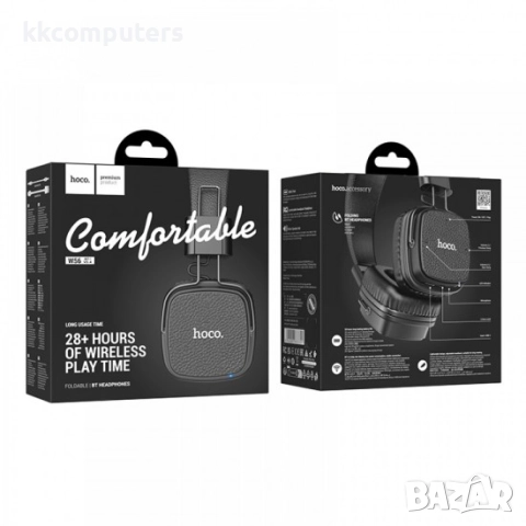Слушалки Hoco W56 Bluetooth, Черни, снимка 4 - Слушалки за компютър - 52964408
