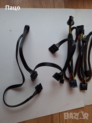 Захранващи SATA кабели  4 Броя, снимка 5 - Кабели и адаптери - 52897754