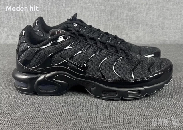 Nike Air Max Plus Tn Triple Black унисекс маратонки висок клас реплика, снимка 4 - Маратонки - 51662987