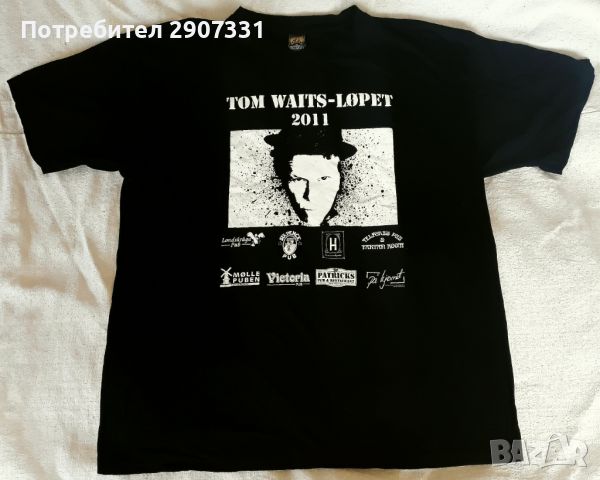 Тениска Tom Waits. Tour 2011. Официален продукт, снимка 1 - Тениски - 46073924