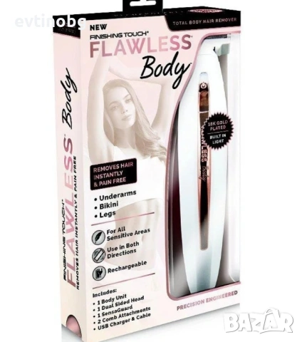 Дамски бръснач, тример Finishing Touch Flawless Body TV559, снимка 3 - Тримери - 53810089