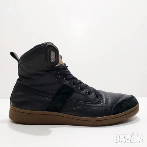 DIESEL Кожени Зимни Кецове Боти Ботуши Кожа Подплата Полар 43.5-44, снимка 3 - Мъжки боти - 52687100