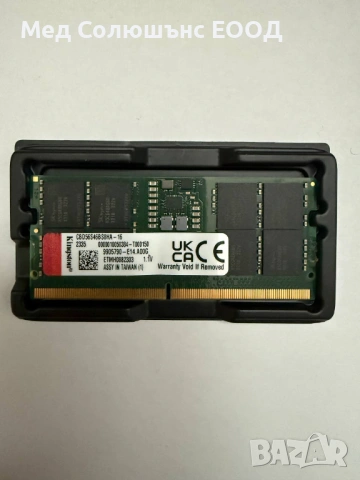 Памет за лаптоп Kingston, 16GB DDR5, 5600MT/s,, снимка 2 - RAM памет - 53937786