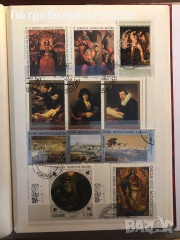 Класьор  с марки , снимка 12 - Филателия - 53520108