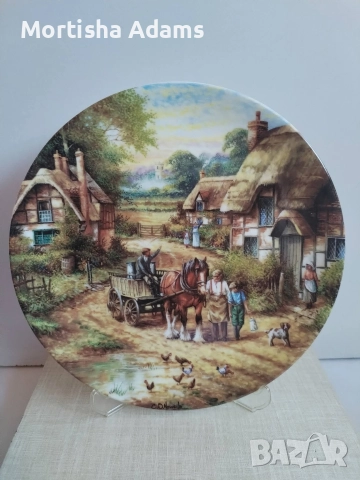 Декоративна чиния- костен порцелан 