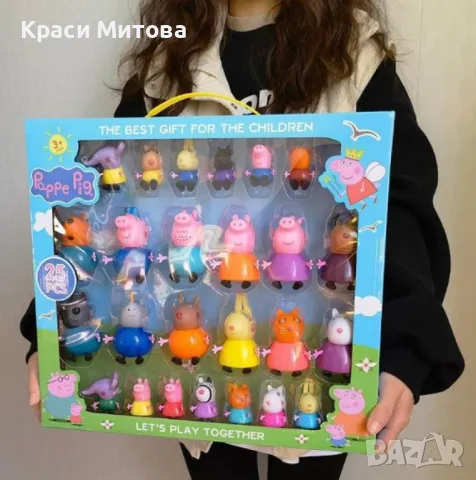 Комплект Фигурки за игра Пепа Пиг всички герои Peppa Pig фигурки, снимка 3 - Играчки за стая - 47944974