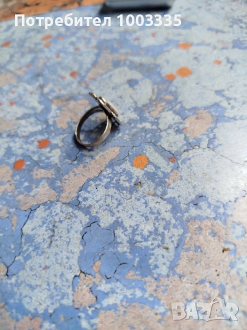 Сребърен пръстен с Лунен камък , снимка 4 - Пръстени - 51485459