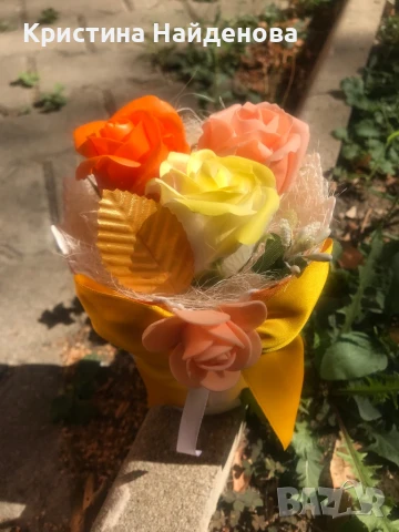 Подаръци със сапунени рози , снимка 6 - Декорация за дома - 39231486