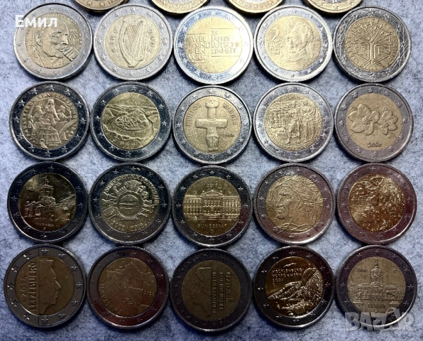 2 лота от Евро монети: 1 лот от 11монети, 2 лот от 28 монети, снимка 2 - Нумизматика и бонистика - 53452721