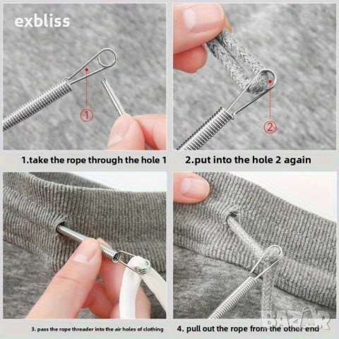 Инструмент за поставяне на ластик, връв или панделка, снимка 3 - Други - 51694045