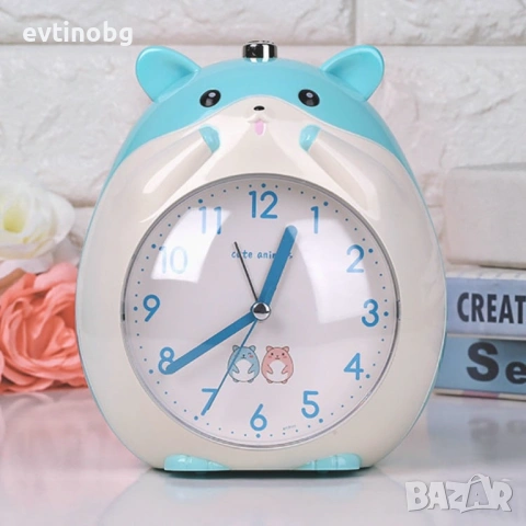 Детски настолен часовник за детска стая с батерии 16х14 см, снимка 2 - Други - 53921335