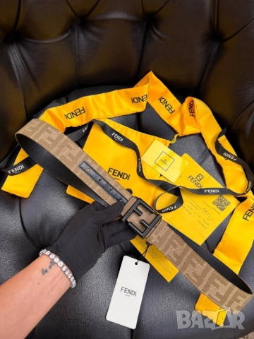 колани от естествена кожа в кутия, сертификат и противопрахова торбичка chanel fendi , снимка 13 - Колани - 51788630