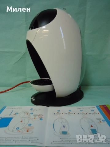 Кафемашина с гаранция 1 година NESCAFÉ® Dolce Gusto Delonghi Jovia White, снимка 3 - Кафемашини - 52323892
