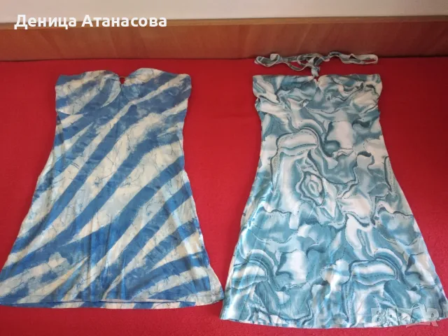 Рокли различни материи и цветове размери М и S, снимка 13 - Рокли - 46764898