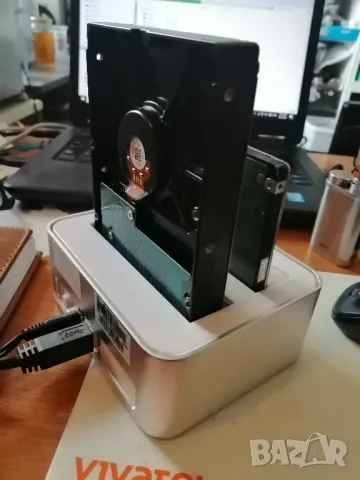 Докинг станция ICY BOX за два харддиска, USB 3.0, снимка 2 - Външни хард дискове - 46877039