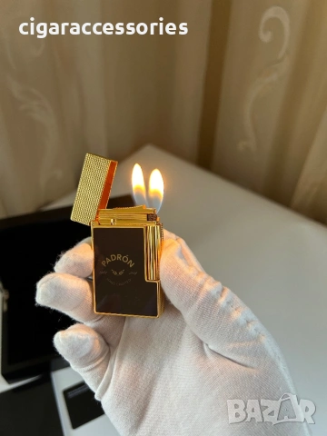 S.T. Dupont Ligne 2 Padron – запалка с два пламъка, пълен комплект, снимка 7 - Запалки - 53745459