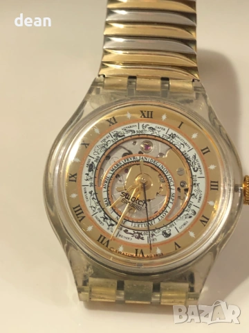 Watch Swatch Gold-colored automatic, снимка 9 - Мъжки - 53963262
