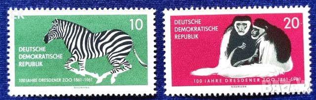 ГДР, 1961 г. - пълна серия чисти марки, животни, 1*31, снимка 1 - Филателия - 46693921