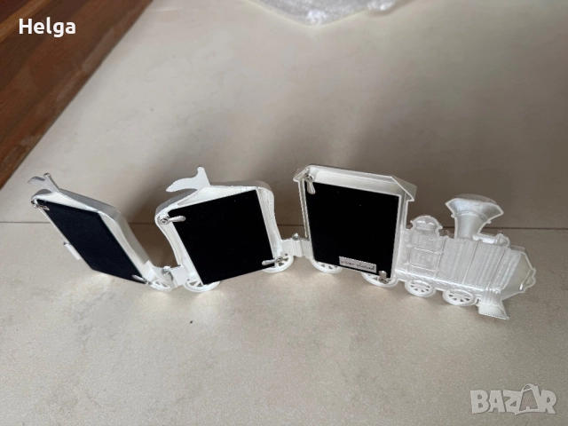 Детска рамка посребрена влакче, снимка 3 - Подаръци за кръщене - 52120242