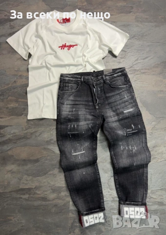 Hugo Boss Мъжка Тениска👕Мъжка Блуза С Къс Ръкав - Различни Цветове Код NGHSP44