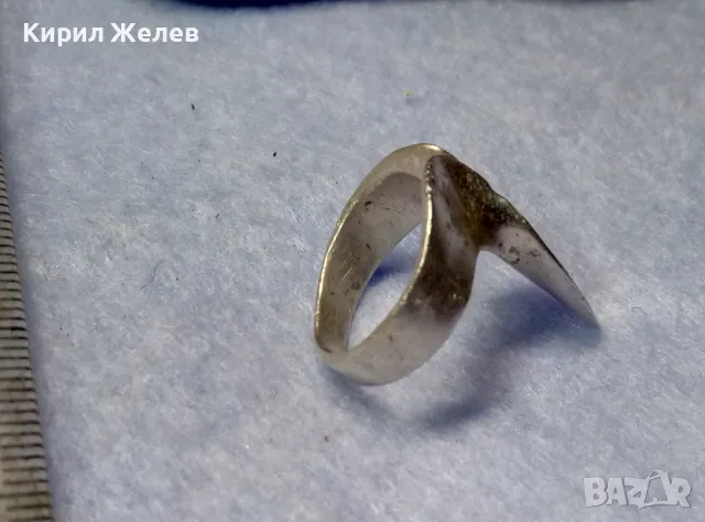 ОРИГИНАЛЕН ХУДОЖЕСТВЕН ДИЗАЙН АРТ НУВО СТИЛ СРЕБЪРЕН ПРЪСТЕН СРЕБРО 925 РЪЧНА ИЗРАБОТКА 48580, снимка 7 - Пръстени - 50192121