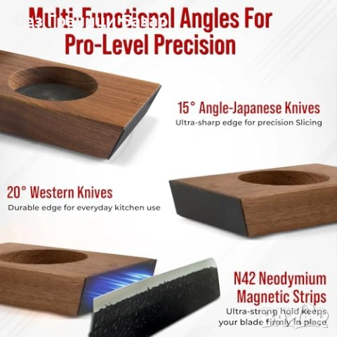 Нов Комплект точилар за ножове ролков + ъгъл водач 15°/20° + дискове, снимка 4 - Прибори за хранене, готвене и сервиране - 53665664