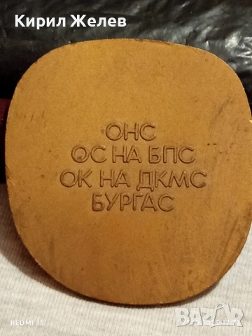 Плакет ПЪРВЕНЕЦ на ПЕТИЛЕТКА за КОЛЕКЦИЯ 22506, снимка 6 - Антикварни и старинни предмети - 52201236