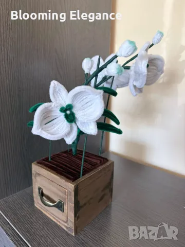 Орхидея от плюшена тел